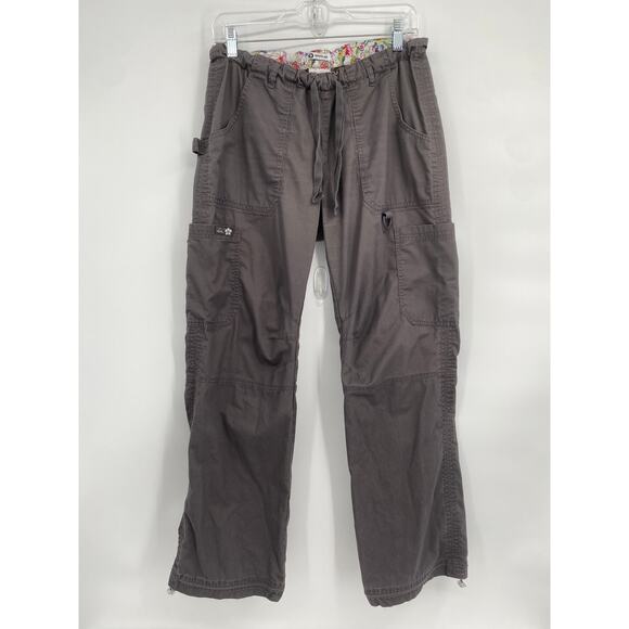 Koi Gray Scrub Pants 701-R Grey Lindsey Style Cargo Women's Small - Picture 1 of 11